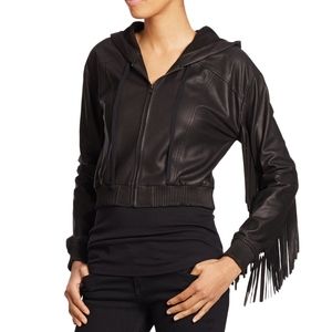 Elizabeth and James Tatum Fringe Leather Jacket